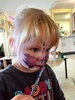 A lovely busy day for Olive at Playcentre. Started with bunny face painting followed by full purple face coverage, which she spent ages at. Dress ups, drilling wood, balloon egg deconstruction with sticky glue and end of session story time which Iris joined in on. A really fun independent busy day - I hardly saw Olive!, mummy even got a coffee while helping the boys saw some wood!