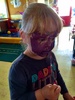 A lovely busy day for Olive at Playcentre. Started with bunny face painting followed by full purple face coverage, which she spent ages at. Dress ups, drilling wood, balloon egg deconstruction with sticky glue and end of session story time which Iris joined in on. A really fun independent busy day - I hardly saw Olive!, mummy even got a coffee while helping the boys saw some wood!