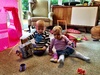Jonty came for a play date with Iriee. 4 weeks younger but 4 inches taller! (Or there abouts)