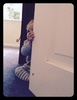 Iriee loves doors, and placing things inside books at the moment, she can find me anywhere in the house and loves being mobile. She is getting on her tippy toes to reach things too.