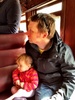 Daddy day! Everyone in the bed! An egg benie muffin in bed followed by a steam train ride and lunch. Train ride was a hit apart from it leaving the mums behind on the first trip!