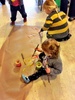 Last day of the term at PC. Iris found her paints once again and really got into the physical obstacle course inside on a wet wet rainy day.