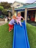 Iris enjoys all the climbing, balancing obstacle setups at the moment. Still a bit pushy with slightly younger kids though!