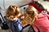 Meeting Flash and Holly - the Prossers cute little chickens!