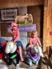 Another beautiful day for the holidays. We enjoyed it at the zoo with Mia, Amy & Jenny. We checked out the farm area and discovered olive was terrified of the sheep & chickens?! So much so she climbed up my body like a koala, Iris however wandered through the gate in her own little world. 'Baabaasheep'