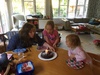 A nice family affair for Gini's birthday this year with yummy pizza followed by cake on Monday and beef fillet with bernaise sauce expertly cooked by Nan at Nan and Grandads on Tuesday.