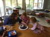 A nice family affair for Gini's birthday this year with yummy pizza followed by cake on Monday and beef fillet with bernaise sauce expertly cooked by Nan at Nan and Grandads on Tuesday.