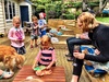 We hosted a Christmas morning brunch for the Turner Clan. The weather played ball and the kids were super excited to open presents from each other.