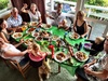 Christmas Day dinner! All the trimmings including babies at the table.
