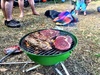 Dinner on night one followed by toasting mash mellows on the coal BBQ.