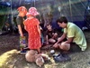 Rory shows the kids how to make a boat that sails down the river!