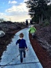 We got to ohakune late afternoon and explored the new walkway through the forest and river into town, would be great for scooters. Mountain is looking delish.