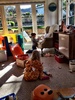 A lovely full day playdate with cuzzie lachie, with pikelets, barbies, cooking cookie soups, chasing Lyon, play dough banana, chocolate & beer pizzas and playing tiger families behind the chairs to name a few. Wouldn't it be nice if we could do this more often?