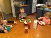 First cuzzie sleepover! I had three kids in my own! Olive was running around saying 
