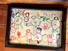 Happy grandad day. Another amazing creation by Olive: portrait of the whole Turner clan. Initials on the their tummies. Grandad in the middle with glasses.