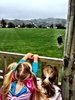 Last day of the term at Kpc and guess what landed on our field! A helicopter! Olive was super excited and later in the day practiced helicopter swing ikea dolly style. Iris though it was noisy.