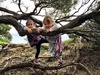 Caught up with nat & poppy, Anna & Eva, Mia for a play and park. The trees were the highlight. Being baby koalas.