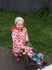 Walking routine. We are really enjoying the walking routine, kindy, school, biking and scootering... and juni gets a good sleep in! Strangely easier than packing them all in the car, then out, then in and out again!
