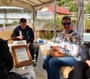 We dragged the girls out for lunch with Anthony, Nige and Lana followed by a boat ride with Skip Poppa.