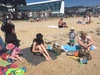 The weather has been just amazing. So off to oriental beach we went today. Caught up with a few friends a long the way. Juni even had a snooze in the tent and I got to take a swim with the kids, as no one else bought their togs! After 3 hours we were toast.