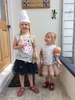 Happy last day for olive (my baby) handing out little farewell gifts with Hazel and Sabine.