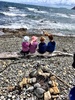 We braved the wind and found a sheltered spot on Makara Beach to cook sausages and toast marsh mellows! Had a great time.
