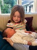 Aunty Jen, Violet and Jimmy come to meet our little Junebug.