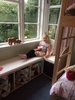 The work in progress window seat. Curtains ordered and fabric bought for cushions! Now to find time to sew them!
