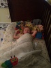 Iris has been napping on and off. Usually quite good at saying she is tired. Today she was tired but resisted. After school pickup, she wanted to go to bed, I said go for it knowing it was full of blocks, 10mins later asleep. Never saw it coming.