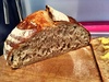 With a new hybrid starter (a mix of Nans and Nicky's), I'm finally having success with sourdough loaves! This one was amazing and demolished in half a day...