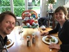 Dinner for two (and a half) with the girls staying the night at Nan and Grandads!
