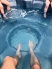 Testing the waters at the timeshare. The girls were happy to jump in the pool despite the cool water. Olives confidence in the pool has reached new levels due to the swimming lessons sheâ€™s been having. Really great to see.