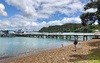 Ferry ride and a lovely stroll in Russell. Very pretty town and the beer at the Duke of Marlborough was well deserved.