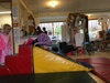 Kpc messy play at its best. Iris had slippery fun with her feet. Getting into rolling too.