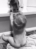 Bath time with Juni