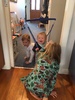 Jumping with circling shark sisters