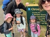 5 Turner/Peck girls on our first overnight tramp in the Rimutaka Forest Park. eek!