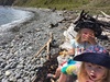 Waitangi Day we went for a walk at Makara Beach. Had a lunch picnic and collect driftwood for a gate! Another project! Lyon loved it.