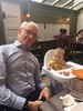 A family birthday dinner out at a restaurant! Lucky girl! It went surprisingly well! They all ate well and stayed in their seats for most of it!