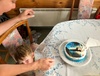 Jimmyâ€™s third birthday! Fun to be there to help him celebrate turning three. No longer the baby in the Peck extended troupe!