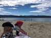 We arrived early (before 10am) at scorching bay and it was stunningly quiet and still. We caught up with Irisâ€™s best friend Olive (not her sister) and Emma, Paul & Henry for a swim and ice cream. The wind was warm. So it was good when the sun disappeared behind the clouds.