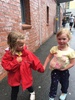 We went to see wizard of oz pantaloon with irisâ€™s friend Olive and family which was quite funny and both girls go involved, finished the outing off at the chocolate factory. Thanks nan for Juni sitting!
