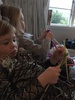 The knitting continues! First jersey! And the girls are still keen, Olive knitting with help after a stitch goes rogue and iris generally making â€˜interestingâ€™ tangles.
