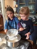 Iris and her friend Olive helped make Juni & irisâ€™s birthday cake for our family afternoon tea. Canâ€™t wait to see how it turned out!