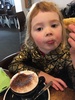 Irisâ€™s birthday. Her doll/ baby interest continues, with a dragon carrying her doll in a backpack to kindy. Stopped for sneaky fluffy with friends, even saw the special only white duck called Nigel on our way.