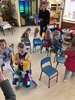Iris had nine friends to help celebrate her fourth birthday at playcentre. We had unicorn rainbow cupcake, face painter and making headbands. She stated â€˜musical chairs was my favouriteâ€™ and the food! Olive was a great help and Juni slept most of it! 4 seems to be the right age to have fun doing games.