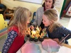 Iris had nine friends to help celebrate her fourth birthday at playcentre. We had unicorn rainbow cupcake, face painter and making headbands. She stated â€˜musical chairs was my favouriteâ€™ and the food! Olive was a great help and Juni slept most of it! 4 seems to be the right age to have fun doing games.