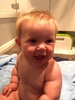 Juniper is finally enjoying bath time! Even got into some splashing tonight.