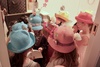 We finally hosted a belated Olives 6th birthday party. A jungle themed occasion where the 10 girls (including Iris and her fiend Olive) decorated hats then went on a clue finding adventure followed by a picnic inside the exhibition tent!