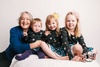 A pop in portrait of three generations of Smyth, Turner, peck!